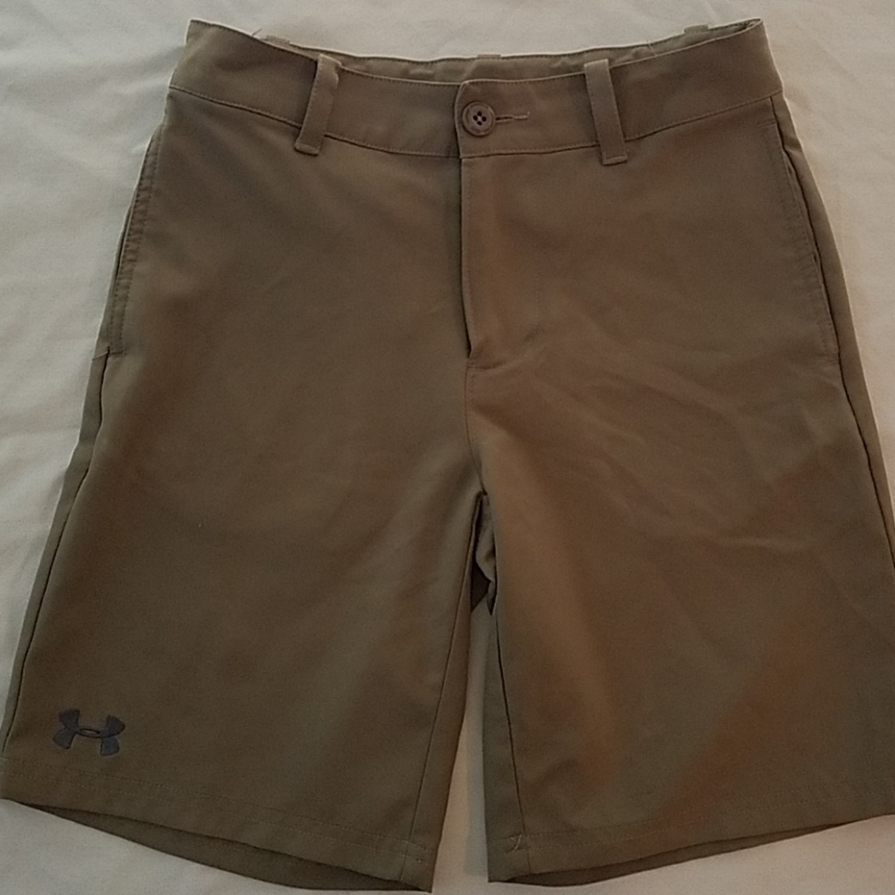Boys khaki Under Armour shorts